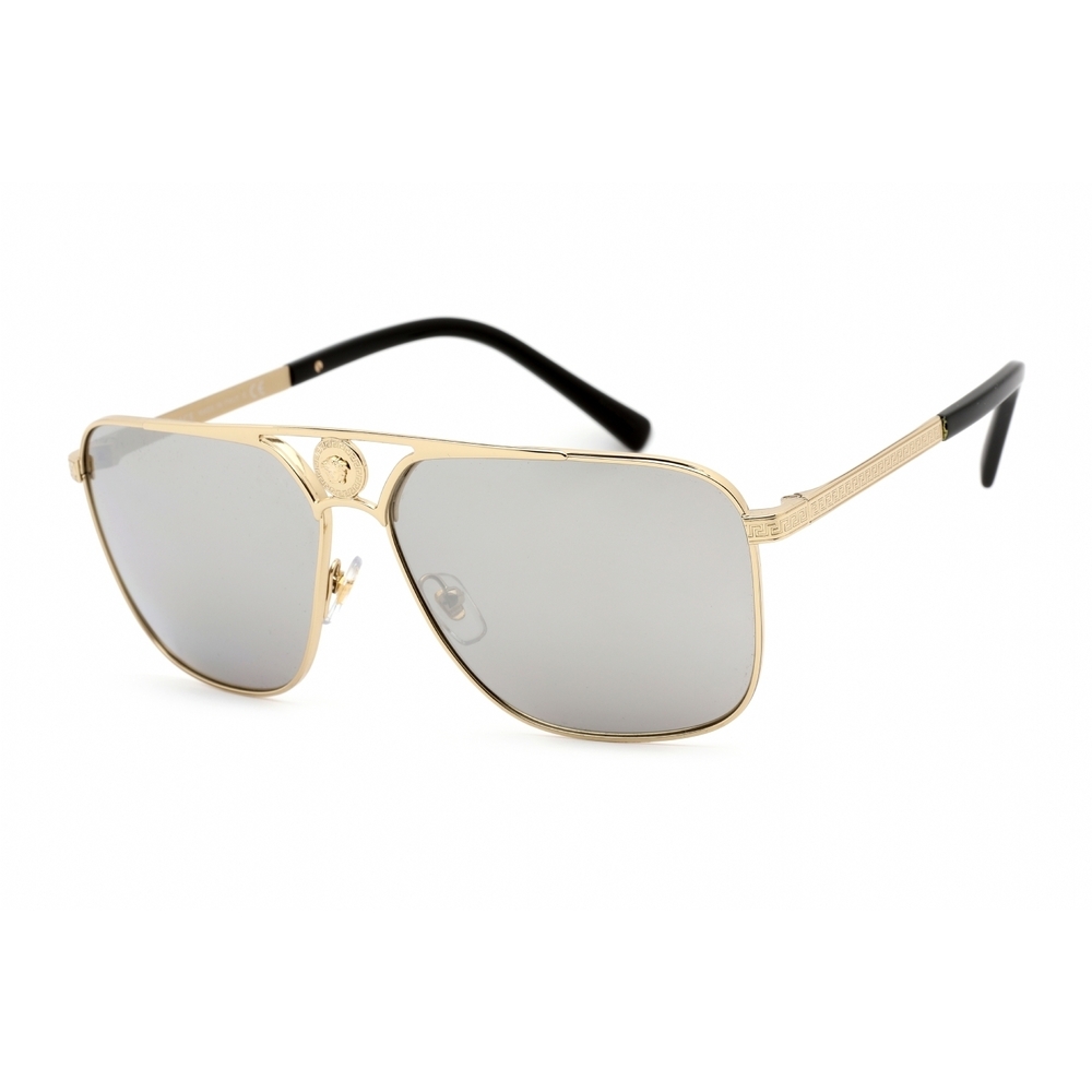 NWT Versace VE2238 Gold Aviator 61mm Sunglasses
